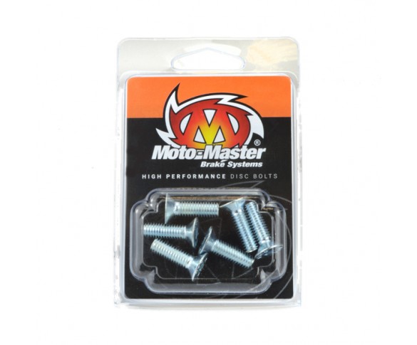 Moto-Master, Skiv Bult M6*18 Försänkt 6st, BAK FRAM, Kawasaki 89-02 KX250, 89-02 KX125/KX500, Yamaha 90-97 WR250/YZ250, 90-97 YZ125, Suzuki 01-07 DR-Z250, 88-05 RM250, 89-98 RMX250, 88-05 RM125, 00-10 DR-Z400