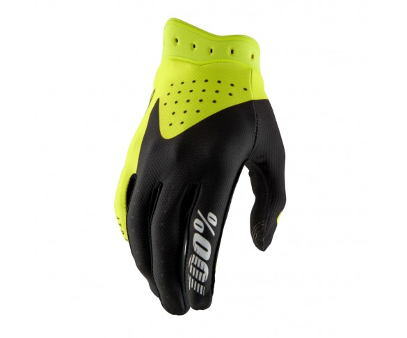 100%, ITRACK Handskar Black/Flo Yellow, VUXEN, XL, NEON SVART GUL