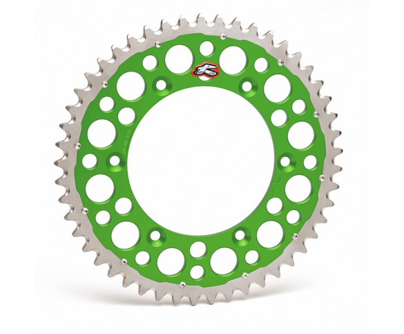 Renthal, Bakdrev, 520, 50, GRÖN, Kawasaki 07-12 KLX450, 19-25 KX450, 06-18 KX450F, 24-25 KX450X, 87-08 KX250, 19-25 KX250, 04-18 KX250F, 24-25 KX250X, 85-08 KX125, 86-03 KDX200, 97-03 KDX220, 87-03 KX500, Suzuki 04-06 RM-Z250