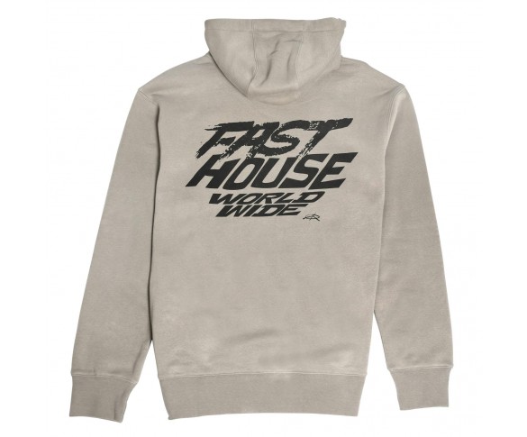 Fasthouse, Primer Hooded Pullover, Warm Gray, VUXEN, S