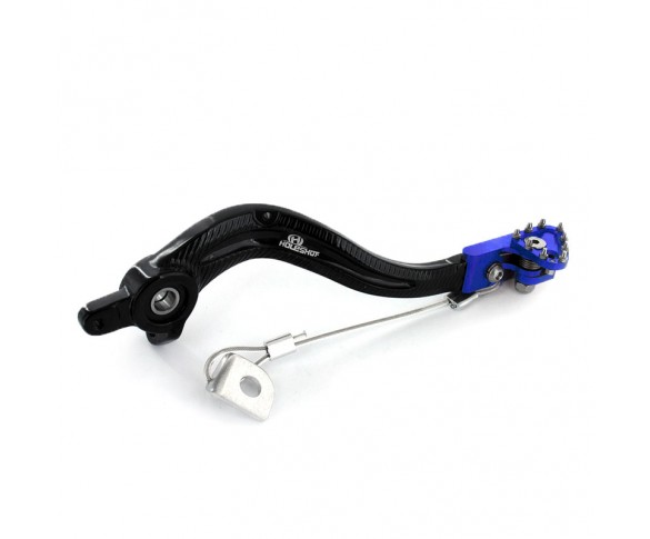 Holeshot, Bromspedal Flex Tip, SVART BLÅ, Yamaha 10-26 WR450F, 10-22 YZ450F
