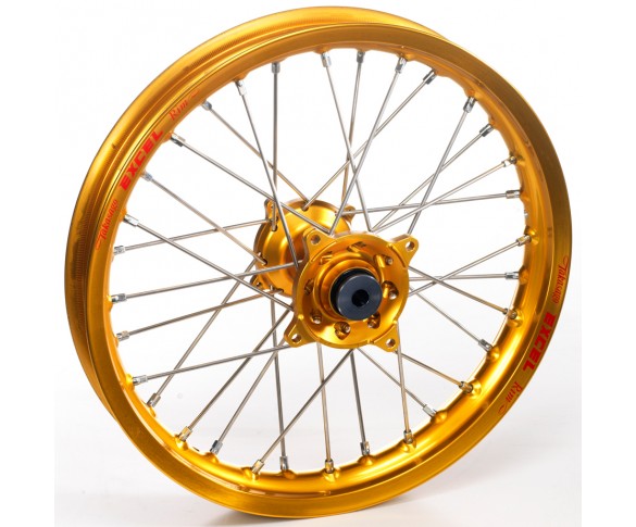 Haan Wheels, Komplett Hjul, 1,60, 21", FRAM, GULD, Kawasaki 19-24 KX450, 21-24 KX250