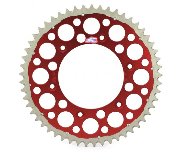 Renthal, Bakdrev, 520, 48, RÖD, Honda 02-25 CRF450R, 05-18 CRF450X, 78-07 CR250R, 04-25 CRF250R, 04-19 CRF250X, 84-04 XR250R, 79-07 CR125R, 87-88 CR500R, 92-01 CR500R, 96-04 XR400R, 87-99 XR600R, 00-16 XR650R