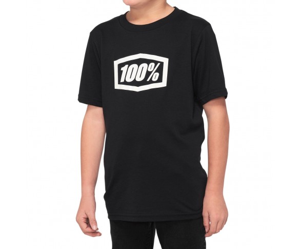 100%, ICON Tee-shirt, BARN, L, SVART