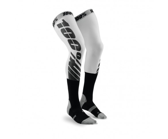 100%, REV MX Knee Brace Sock Flash Grey, VUXEN, S M