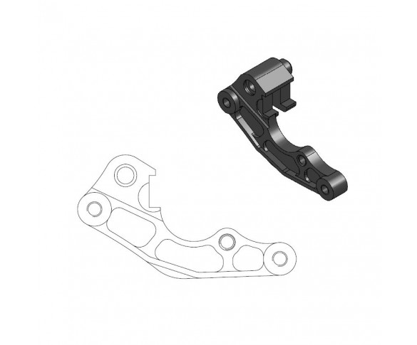 Moto-Master, Adapter till Flames Flytande 260mm skiva, Kawasaki 07-16 KLX450, 19-23 KX450, 06-16 KX450F, 06-08 KX250, 19-25 KX250, 06-16 KX250F, 24-25 KX250X, 06-08 KX125, Suzuki 05-16 RM-Z450, 01-07 DR-Z250, 06-10 RM250, 07-16 RM-Z250, 06-10 RM125