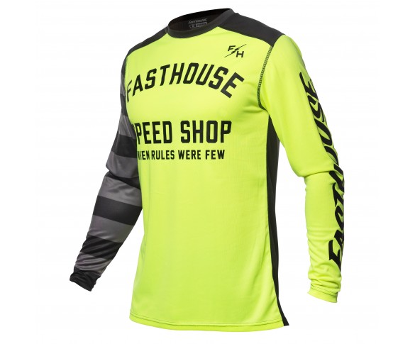 Fasthouse, Carbon Eternal Tröja, VUXEN, XL, NEON SVART GUL