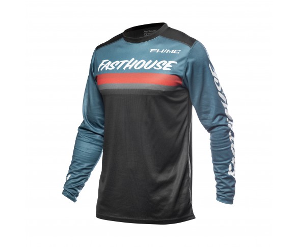 Fasthouse, Youth Carbon Force LS Tröja, Teal, BARN, XL