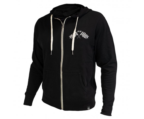 Fasthouse, Finish Line Zip Up Hoodie, VUXEN, L, SVART