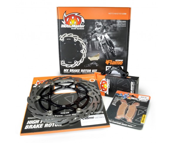 Moto-Master, KIT Oversize 270mm, Adapter, Pads, FRAM, Kawasaki 07-16 KLX450, 19-23 KX450, 06-18 KX450F, 06-08 KX250, 19-24 KX250, 06-18 KX250F, 06-08 KX125