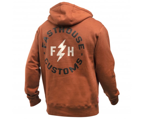 Fasthouse, Easy Rider Hooded Pullover, Rust, VUXEN, M