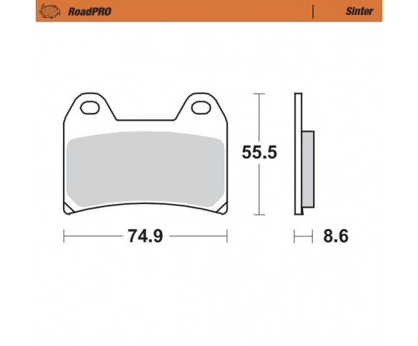 Moto-Master, Bromsbelägg RoadPRO Sinter, FRAM, KTM 17-19 1090 ADVENTURE, 13-16 1190 ADVENTURE, 15-25 1290 ADVENTURE, 19-20 790 ADVENTURE, 23 790 ADVENTURE, 21-25 890 ADVENTURE