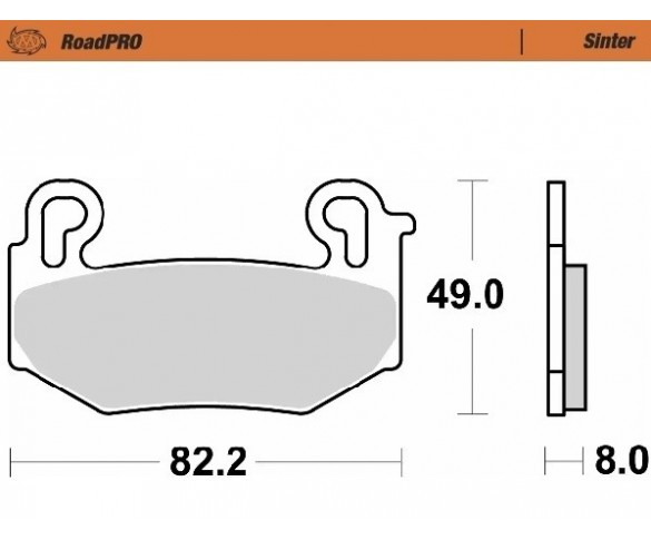 Moto-Master, Bromsbelägg RoadPRO Sinter, FRAM, BMW 23-25 R 1300 GS