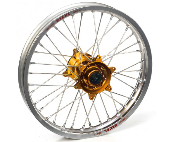 Haan Wheels, Komplett Hjul, 1,85, 19", BAK, SILVER GULD, Suzuki 99-10 RM250, 99-10 RM125