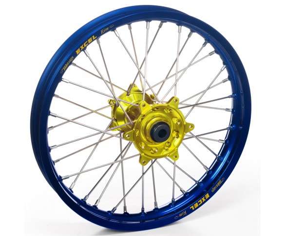 Haan Wheels, Komplett Hjul, 1,85, 19", BAK, BLÅ GUL, Suzuki 05-24 RM-Z450, 07-24 RM-Z250