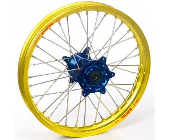 Haan Wheels, Komplett Hjul, 2,15, 19", BAK, GUL BLÅ, Suzuki 05-24 RM-Z450, 07-24 RM-Z250