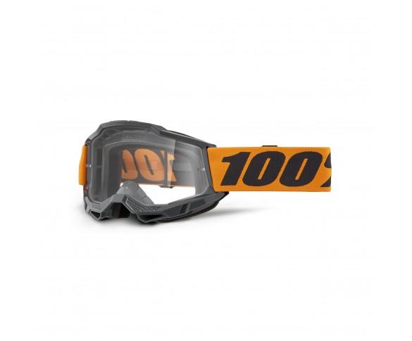 100%, STRATA 2 Glasögon Neon Orange - Clear Lens, VUXEN