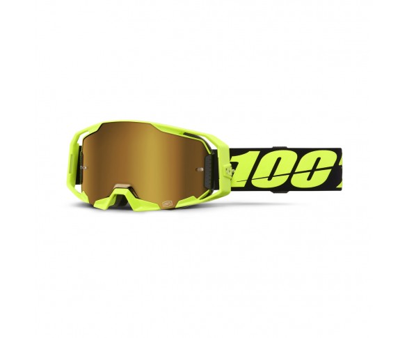 100%, ARmatic Glasögon Neon Gul - Mirror True Gold Lens, VUXEN, VUXEN