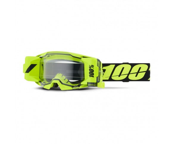 100%, ARMATIC FORECAST Goggle Neon Gul - Clear Lens, VUXEN