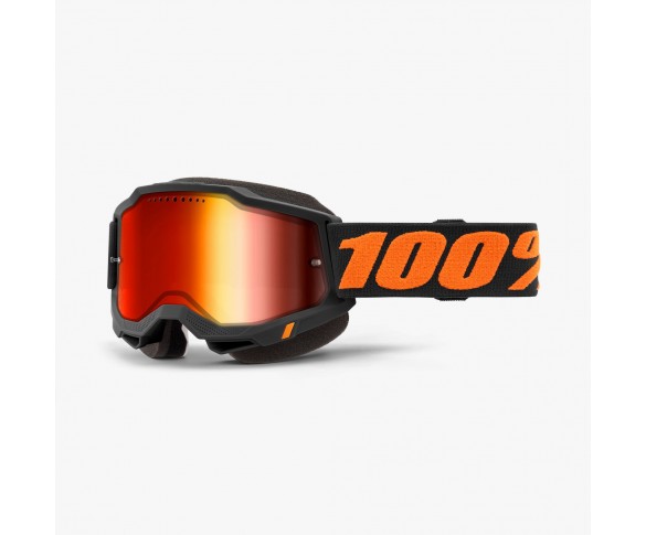 100%, ACCURI 2 Snowmobile Glasögon Chicago - Mirror Red Lens, VUXEN