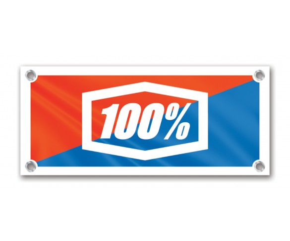 100%, LOGO BANNER 70x46cm