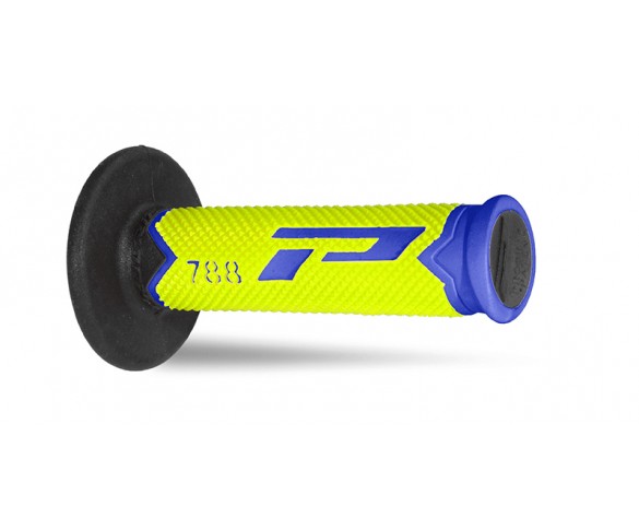 Progrip, 788 Full Diamond Extra Slim gummihandtag, NEON SVART BLÅ GUL