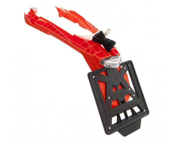 Rtech, Baklampa/bakskärm, Integra Led, avtagbar skylthållare, ORANGE, KTM 24-25 450 EXC-F, 24-25 250 EXC, 24 250 EXC-F, 25 250 EXC-F, 24-25 350 EXC-F/150 EXC/300 EXC/500 EXC-F
