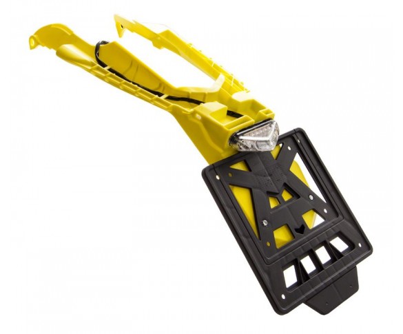 Rtech, Baklampa/bakskärm, Integra Led, avtagbar skylthållare, GUL, Husqvarna 24-25 FE 450, 24-25 FE 250/TE 250/FE 501/TE 150/TE 300, 24 FE 350, 25 FE 350