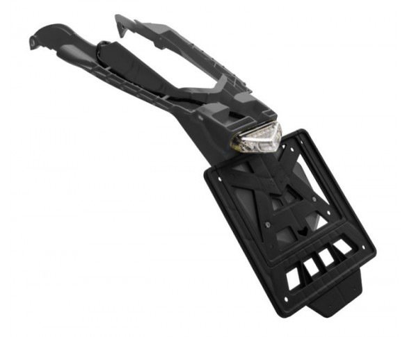 Rtech, Baklampa/bakskärm, Integra Led, avtagbar skylthållare, SVART, Husqvarna 24-25 FE 450, 24-25 FE 250/TE 250/FE 501/TE 150/TE 300, 24 FE 350, 25 FE 350