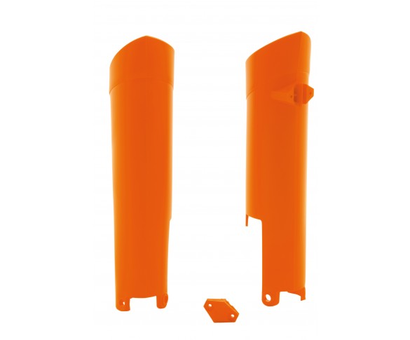 Rtech, Gaffelskydd, ORANGE, KTM 08-15 450 EXC-F, 08-14 450 SX-F, 08-15 250 EXC/250 EXC-F, 08-14 250 SX/250 SX-F, 10-15 350 EXC-F, 10-14 350 SX-F, 08-15 125 EXC/200 EXC/300 EXC, 08-14 125 SX, 08 144 SX/505 SX-F, 09-14 150 SX, 08-10 400 EXC, 12-15 500 EXC, 