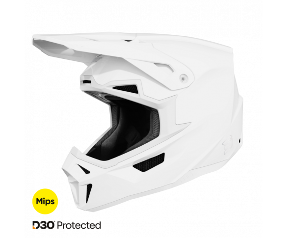 Shot, HJÄLM LITE SOLID WHITE, GLOSSY, VUXEN, S