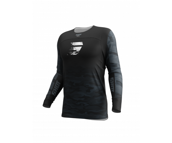 Shot, TRÖJA CONTACT TACTIC, VUXEN, XL, SILVER SVART