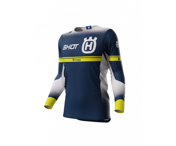 Shot, TRÖJA AEROLITE HUSQVARNA LIMITED EDITION 2024, VUXEN, S, VIT BLÅ GUL