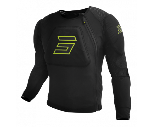 Shot, SKYDDSVÄST PRIME BLACK NEON YELLOW, VUXEN, XL