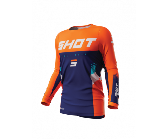 Shot, TRÖJA CONTACT TRACER, VUXEN, L, ORANGE BLÅ