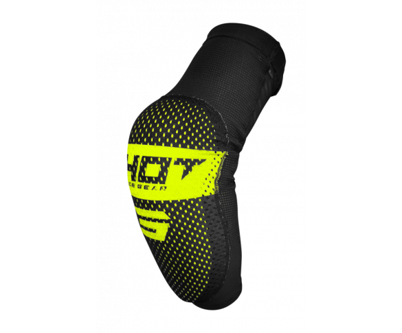 Shot, ARMBÅGSKYDD AIRLIGHT BLACK NEON YELLOW, VUXEN, XS S