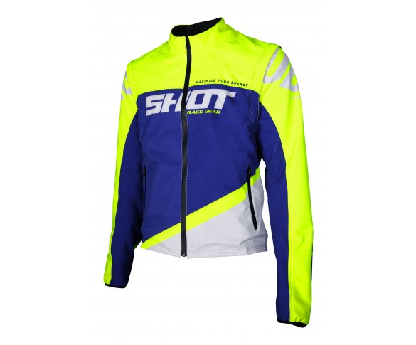 Shot, Jacka SOFTSHELL LITE, VUXEN, S, BLÅ NEON GUL