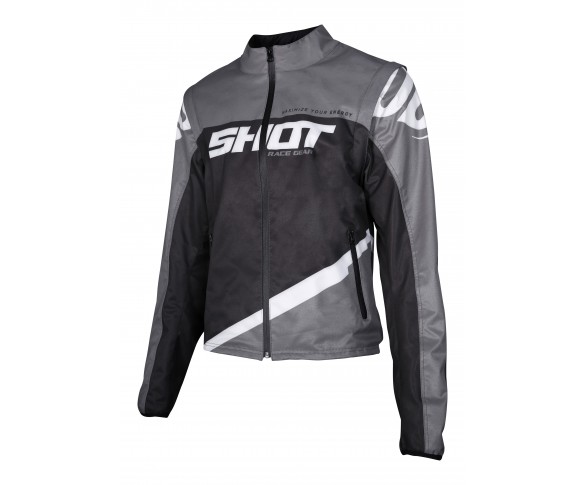 Shot, Jacka SOFTSHELL LITE, VUXEN, L, GRÅ SVART