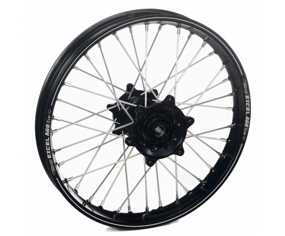 Haan Wheels, Komplett Hjul A60, 2,15, 19", BAK, SVART, KTM 16-23 450 EXC-F, 13-22 450 SX-F, 18-22 250 EXC TPI/300 EXC TPI, 23 250 EXC/150 EXC/300 EXC, 16-17 250 EXC/300 EXC, 16-23 250 EXC-F, 13-22 250 SX/250 SX-F, 16-23 350 EXC-F, 13-22 350 SX-F, 16 125 E