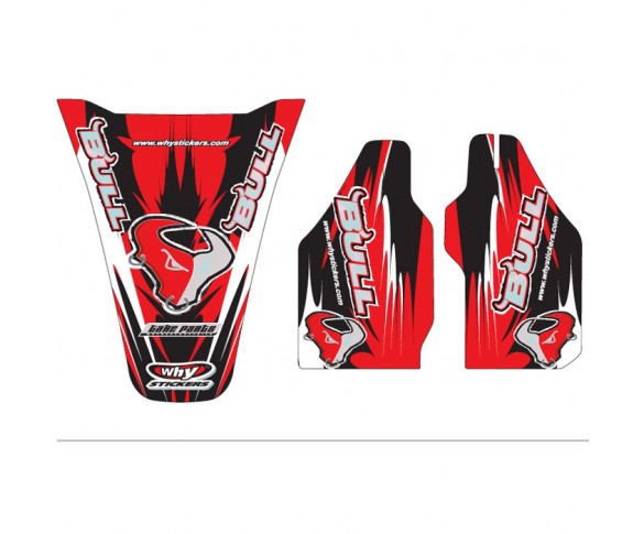 Why Stickers, Bull 06 Sponsor CR 125/250, 02-07 CRF 450 02-04, Honda 02-04 CRF450R, 02-07 CR250R, 02-07 CR125R