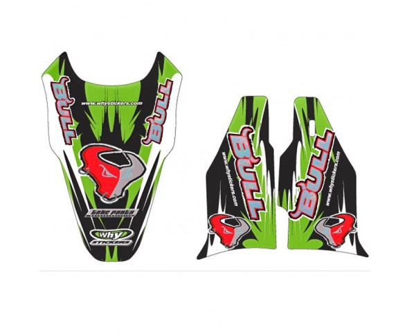 Why Stickers, Bull 06 Sponsor KXF 250, 06-08, Kawasaki 06-08 KX250F