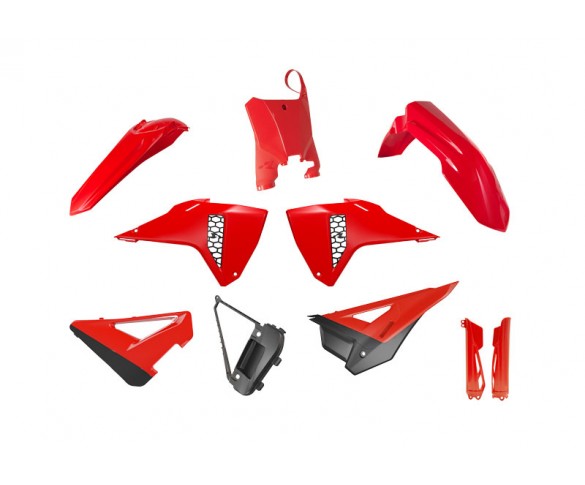 Rtech, Plastkit, Revolution, SVART RÖD, Honda 25 CRF450R, 25 CRF250R