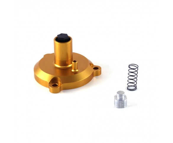 VHM, Power valve adjuster with compression spring, KTM 09-25 65 SX, Husqvarna 17-25 TC 65, GasGas 24 MC 65, 21-23 MC 65, 25 MC 65
