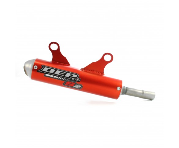 DEP, Ljuddämpare Röd (FS), KTM 23-25 125 SX, 25 150 SX, Husqvarna 23-25 TC 125, 25 TC 150, GasGas 24-25 MC 125, 25 MC 150