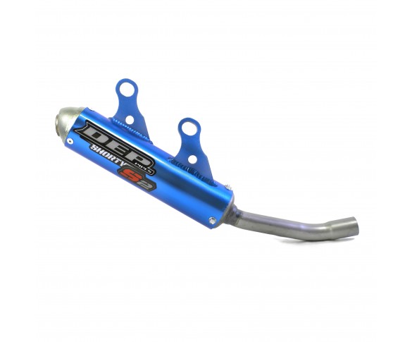 DEP, Ljuddämpare SHORTY Blå, Yamaha 22-26 YZ125