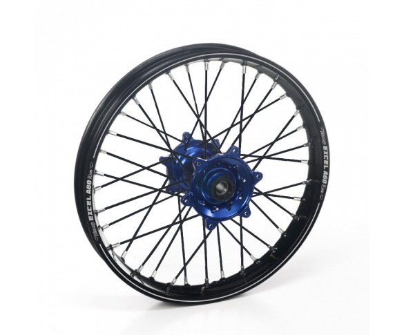 Haan Wheels, Komplett Hjul A60, 2,15, 19", BAK, SVART BLÅ, Yamaha 21 WR450F, 09-24 YZ450F, 09-24 YZ250F, FANTIC 24 XXF 450, 24 XXF 250