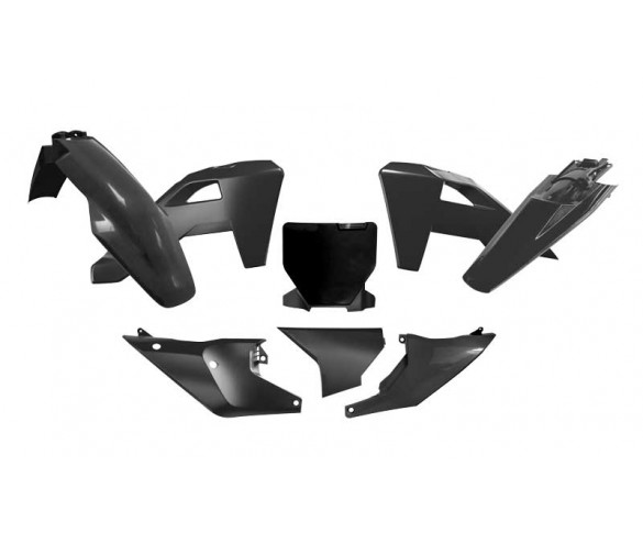Rtech, Plastkit, SVART, Husqvarna 25 FC 450, 25 FC 250/TC 250, 25 FC 350, 25 TC 125/TC 150/TC 300