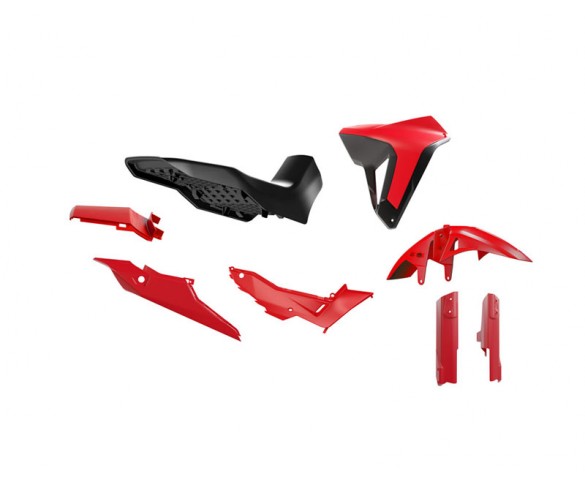 Rtech, Plastkit Revolution, SVART RÖD, Honda 23-25 XL750 TRANSALP