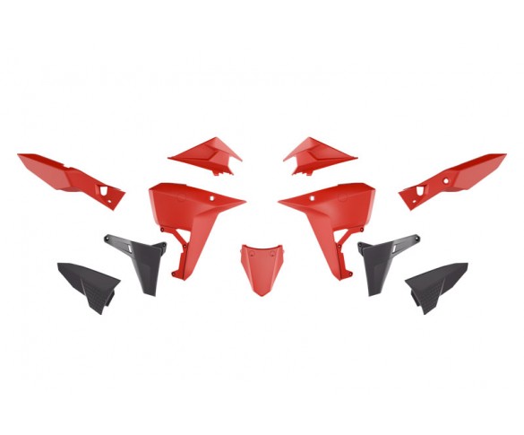 Rtech, Plastkit, Revolution, SVART RÖD, KOVE 24-26 Rally 800/X PRO 800