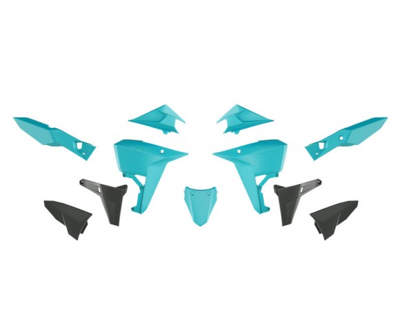 Rtech, Plastkit, Revolution, CYAN MINT BLÅ, KOVE 24-26 Rally 800/X PRO 800